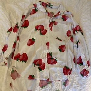 Vintage Fruit Print Shirt
